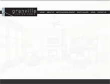 Tablet Screenshot of granville-homes.com